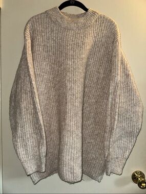 ASOS Oatmeal Chunky Knit Maternity Sweater